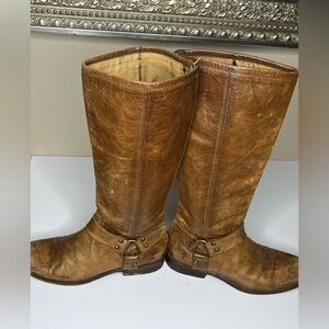 RARE. Vintage Frye Phillip Harness Tall Riding Boots size 9B